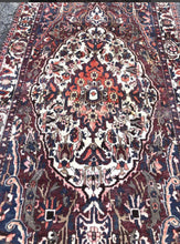 Load image into Gallery viewer, Antique Hand Knotted Wool Heriz Rug

