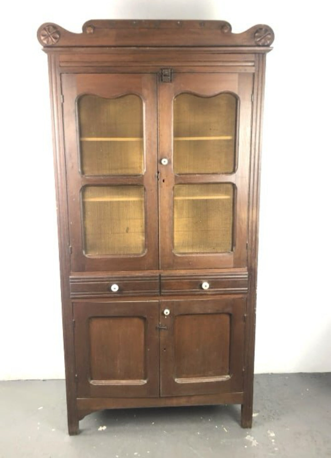 Antique Victorian Pie Safe Cabinet