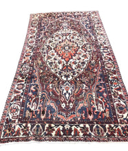 Load image into Gallery viewer, Antique Hand Knotted Wool Heriz Rug
