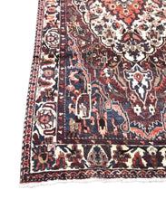Load image into Gallery viewer, Antique Hand Knotted Wool Heriz Rug
