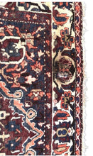 Load image into Gallery viewer, Antique Hand Knotted Wool Heriz Rug
